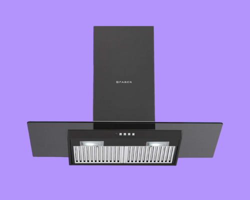 Straight glass | kitchen chimney types