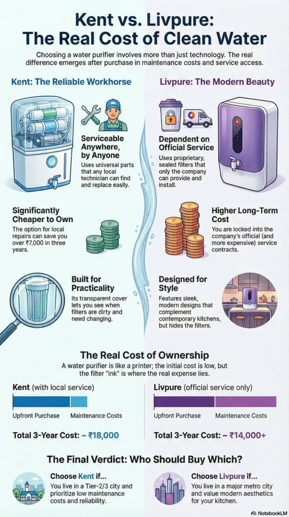 Kent vs Livpure Review (2026): Hidden Service Costs Exposed